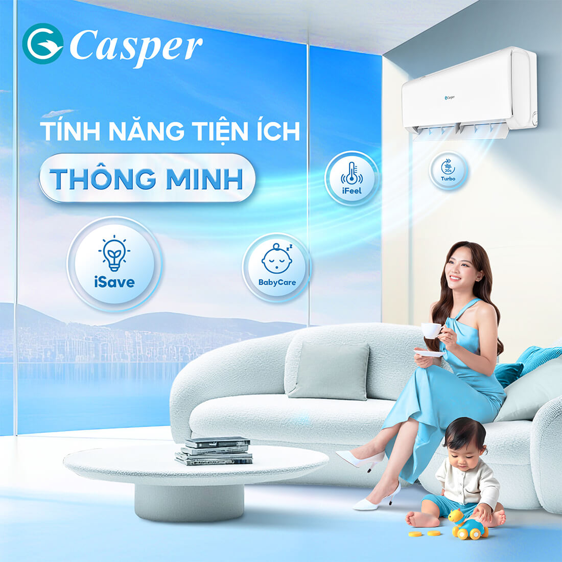 dieu hoa casper tinh nang thong minh 